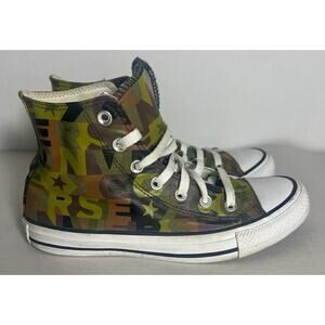Converse Unisex Ctas High Top Dark Moss Camo Sneakers 168713F 6 Men/8 Women